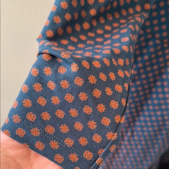 Elegant Blue Polka Dot Wrap Dress - Picture 6 of 8